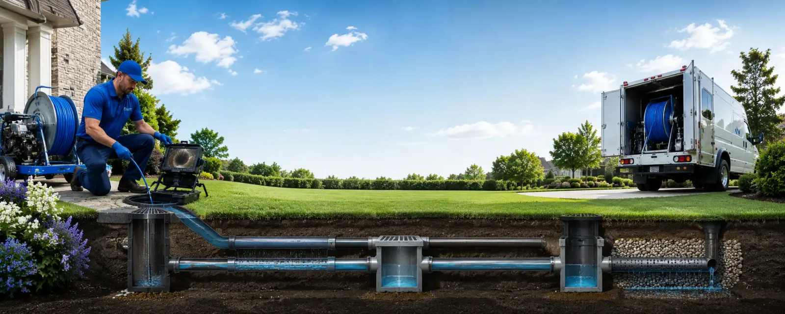 Outdoor drain cleaning information for Blackstone, VA